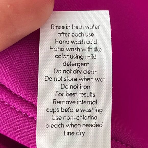 Athleta | Pink Bra Cup Halter Tankini Top Size 40 B/C - Picture 5 of 6